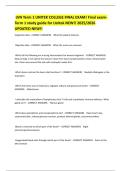  LVN Term 1 UNITEK COLLEGE FINAL EXAM&excl; Final exam- Term 1 study guide for Unitek NEW&excl;&excl; 2025&sol;2026 UPDATED NEW&excl;&excl;