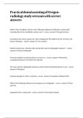 Practical dental assisting of Oregon-radiology study set exam with correct answers&period;
