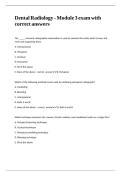 Dental Radiology - Module 3 exam with correct answers&period;