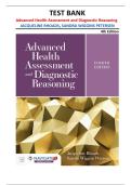 Advanced Health Assessment & Diagnostic Reasoning 4th Edition &vert; Test Bank by Rhoads & Petersen