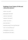 Radiology Exam Chapters 39-40 exam with correct answers