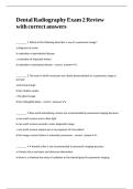 Dental Radiography Exam 2 Review with correct answers&period;