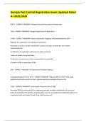 Georgia Pest Control Registration Exam Updated Rated A&plus; 2025&sol;2026 