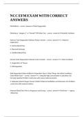 NCC EFM EXAM WITH CORRECT ANSWERS&period;