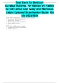 Test Bank for Medical-Surgical Nursing&comma; 7th Edition by Adrianne Dill Linton and Mary Ann Matteson