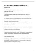 EFM practice test exam with correct answers&period;