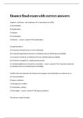 finance final exam with correct answers&period;