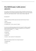 Fin 3610 Exam 2 with correct answers