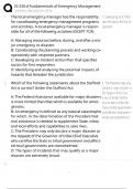 FEMA IS-230&period;d Test Bank &sol; Fundamentals of Emergency Management &sol; 2025 Update &sol; Score 100&percnt;
