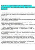 NURS 3515 Lab Exam Study Guide- Medication Transcription&comma; MAR Documentation&comma; & Nursing Roles Explained&period;pdf
