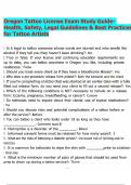 Oregon Tattoo License Exam Study Guide- Health&comma; Safety&comma; Legal Guidelines & Best Practices for Tattoo Artists&period;pdf