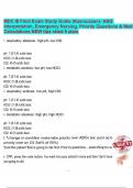 MDC III Final Exam Study Guide &lpar;Rasmussen&rpar;- ABG Interpretation&comma; Emergency Nursing&comma; Priority Questions & Med Calculations NEW tips rated 5 stars&period;pdf