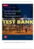 Test bank for international financial management 9th edition by cheol eun bruce resnick