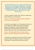 LPN HESI ENTRANCE EXAM &sol; HESI LPN ENTRANCE EXAM ACTUAL EXAM 2026 COMPLETE ACCURATE QUESTIONS AND CORRECT DETAILED ANSWERS &lpar;VERIFIED SOLUTIONS&rpar; A NEW UPDATED VERSION &vert;GUARANTEED PASS A&plus; &lpar;BRAND NEW&excl;&rpar; hesi lpn entrance exam
