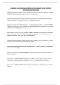COMMON PASSENGER VEHICLE RESCUE TECHNICIAN EXAM UPDATED QUESTIONS AND