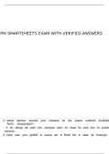 PM Smartsheets exam with verified answers
