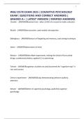 WGU D570 EXAM 2025 &vert; COGNITIVE PSYCHOLOGY EXAM &vert; QUESTIONS AND CORRECT ANSWERS &vert; GRADED A&plus; &vert; LATEST VERSION &vert; VERIFIED ANSWERS