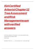 ISA Certified Arborist Chapter 12 Tree Assessment and Risk Management exam with verified answers&period;
