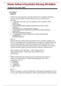 Test bank Steele&colon; Keltner&rsquo;s Psychiatric Nursing&comma; 9th Edition