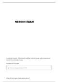 NEBOSH PSM QUESTIONS AND VERIFIED ANSWERS