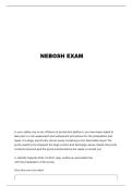 IOG1 NEBOSH QUESTIONS AND VERIFIED ANSWERS