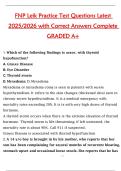 FNP Leik Practice Test Questions&colon; Latest 2025&sol;2026 Edition with Verified Correct Answers &ndash; Complete A&plus; Graded Resource