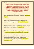 RHODE ISLAND JOURNEYMAN PLUMBER TEST  FINAL EXAM 2025&sol; 2026 CURRENTLY TESTING  COMPLETE EXAM QUESTIONS WITH DETAILED  VERIFIED ANSWERS WITH RATIONALES &lpar;100&percnt;  CORRECT ANSWERS&rpar; &sol;ALREADY GRADED  A&plus;&vert;&vert;LATEST EXAM&excl;&excl;&excl;