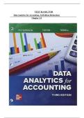 Test Bank for Data Analytics for Accounting&comma; 3rd Edition Richardson&comma; Chapters 1&ndash;9
