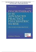 Test Bank for Psychotherapy for the Advanced Practice Psychiatric Nurse&colon; A How-To Guide for Evidence-Based Practice&comma; 3rd Edition by Kathleen Wheeler &vert; Latest 2025&sol;2026 Update