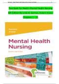 Mental Health Nursing 6th Edition Test Bank &vert; Verified Questions & Correct Answers &vert; Updated 2025&sol;2026