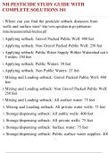 NH PESTICIDE STUDY GUIDE WITH COMPLETE SOLUTIONS 101