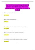 Top 200 Pharmacy Drugs&colon; Brand & Generic Questions and Answers &vert; Latest Version &vert; 2025&sol;2026 &vert; Correct &  Verified