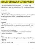 PMHNP MOCK BOARD REVIEW &lpar;FITZGERALD&rpar; EXAM QUESTIONS WITH COMPLETE SOLUTIONS VERIFIED