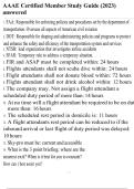 AAAE Certified Member Study Guide &lpar;2023&rpar; answered