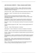 LES 305 ASU KORETZ - FINAL EXAM QUESTIONS