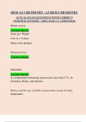 HESI A2 CHEMISTRY &sol; A2 HESI CHEMISTRY ACTUAL EXAM QUESTIONS WITH CORRECT VERIFIED ANSWERS &vert; 100&percnt; PASS &lpar;A&plus; CERTIFIED&rpar;