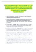EpicCare Ambulatory 400 CERTIFICATION TEST  STUDY GUIDE 2025&sol;2026 QUESTIONS BANK AND  VERIFIED CORRECT SOLUTIONS WITH RATIONALES  &vert;&vert; 100&percnt; GUARANTEED PASS   <RECENT VERSION> 