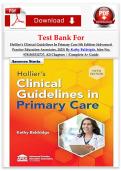 Clinical Guidelines in Primary Care 5th Edition &ndash; Complete Test Bank &lpar;All Chapters&comma; Hollier & Baldridge&rpar;