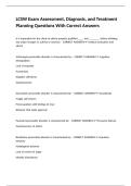 LCSW Exam Assessment&comma; Diagnosis&comma; and Treatment Planning Questions With Correct Answers&period;