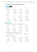 Intro to algebraic fractions