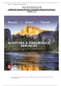 Solution Manual for Auditing & Assurance Services&colon; A Systematic Approach&comma; 12th Edition Messier&comma; Chapters 1&ndash;21