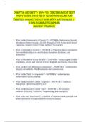 Comptia Security&plus; SY0-701 CERTIFICATION TEST  STUDY GUIDE 2025&sol;2026 QUESTIONS BANK AND  VERIFIED CORRECT SOLUTIONS WITH RATIONALES &vert;&vert;  100&percnt; GUARANTEED PASS   <RECENT VERSION> 