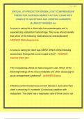 VIRTUAL ATI PREDICTOR GREEN LIGHT COMPREHESIVE PREDICTOR 2025&sol;2026 NEWEST ACTUAL EXAM WITH COMPLETE QUESTIONS AND VERIFIED ANSWERS &vert;ALREADY GRADED A&plus;&vert;