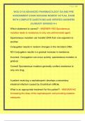 WGU D116 ADVANCED PHARMACOLOGY OA AND PRE ASSESSMENT EXAM 2025&sol;2026 NEWEST ACTUAL EXAM WITH COMPLETE QUESTIONS AND VERIFIED ANSWERS &vert;ALREADY GRADED A&plus;&vert; 