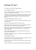Geology 101 Test 1 NEWEST 2025&sol;2026 ACTUAL EXAM COMPLETE QUESTIONS AND CORRECT DETAILED ANSWERS &lpar;VERIFIED ANSWERS&rpar; &vert;ALREADY GRADED A&plus;&vert;&vert;BRAND NEW&excl;&excl;