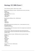 Geology 101 GMU Exam 1 NEWEST 2025&sol;2026 ACTUAL EXAM COMPLETE QUESTIONS AND CORRECT DETAILED ANSWERS &lpar;VERIFIED ANSWERS&rpar; &vert;ALREADY GRADED A&plus;&vert;&vert;BRAND NEW&excl;&excl;