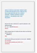 USPS 421 WINDOW CLERK EXAM &sol; WINDOW CLERK                  421USPS EXAM 2025&sol;2026 ACTUAL COMPLETE 300&plus;                    REAL EXAM QUESTIONS AND 100&percnt; CORRECT                              ANSWERS  &lpar; VERIFIED ANSWERS&rpar; ALREADY                               
