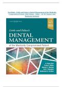 Test Bank &ndash; Little and Falace's Dental Management of the Medically Compromised Patient&comma; 10th Edition &lpar;Miller&rpar; &mdash; Complete Question Bank with Rationales for All 30 Chapters