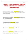 GLYNCO STUDY GUIDE BOP MIDTERM  BRAND NEW OFFICIAL QUESTIONS  WITH ANSWERS&period; 
