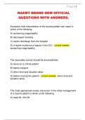 NAEMT BRAND NEW OFFICIAL  QUESTIONS WITH ANSWERS&period; 